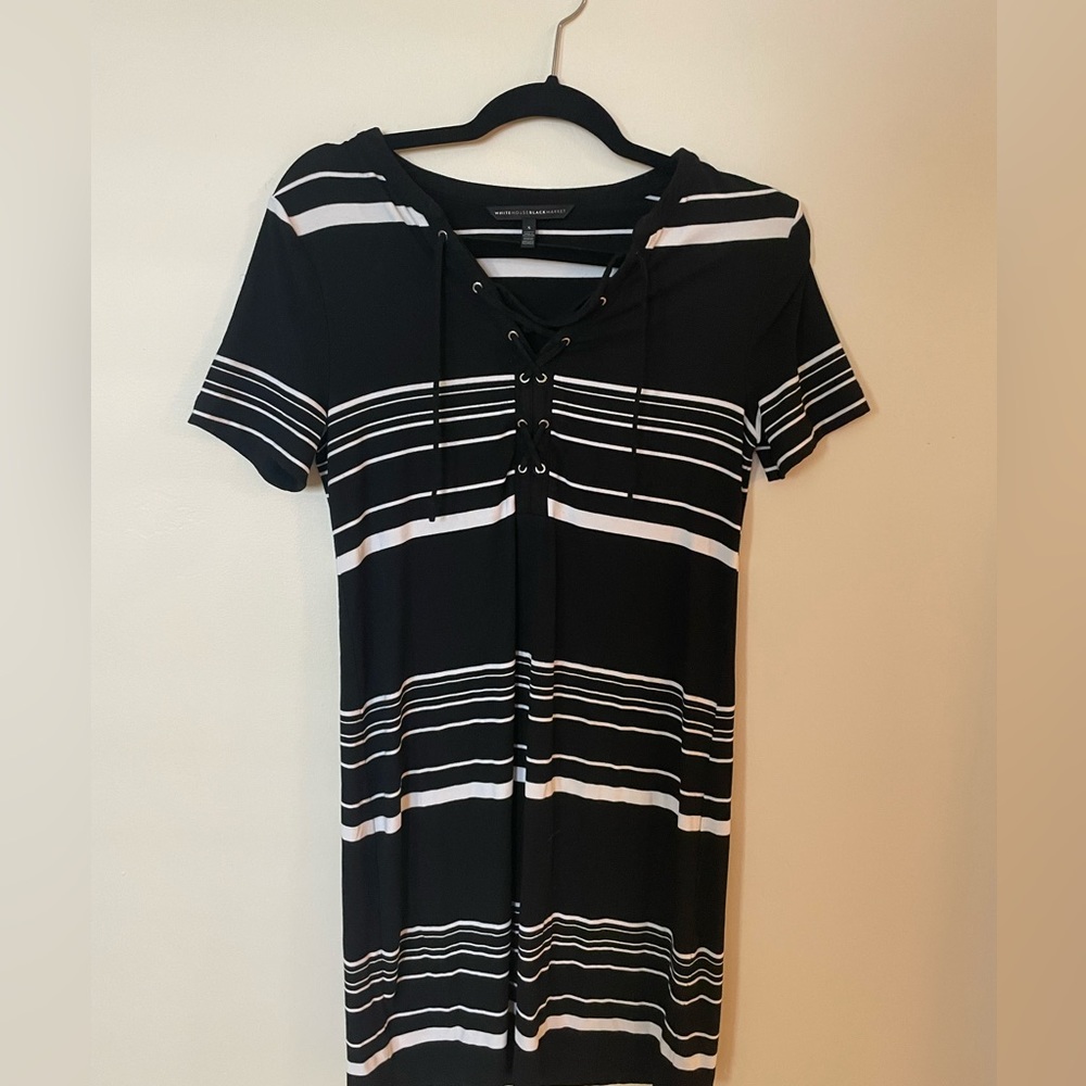 WHBM striped tee dress